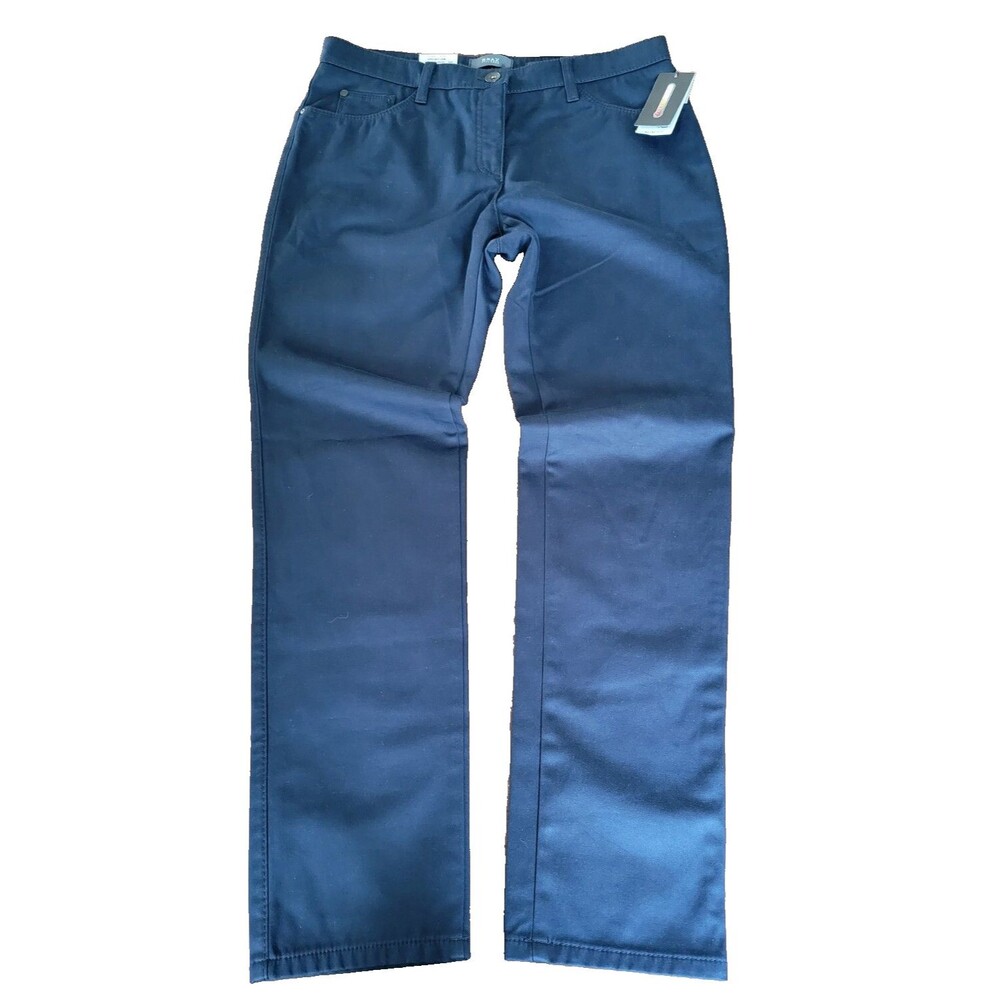 Brax Mary Stitch Women's Stretch Thermolite Trousers Pants 31X30 Navy NEW NWT